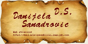 Danijela Sanadrović vizit kartica